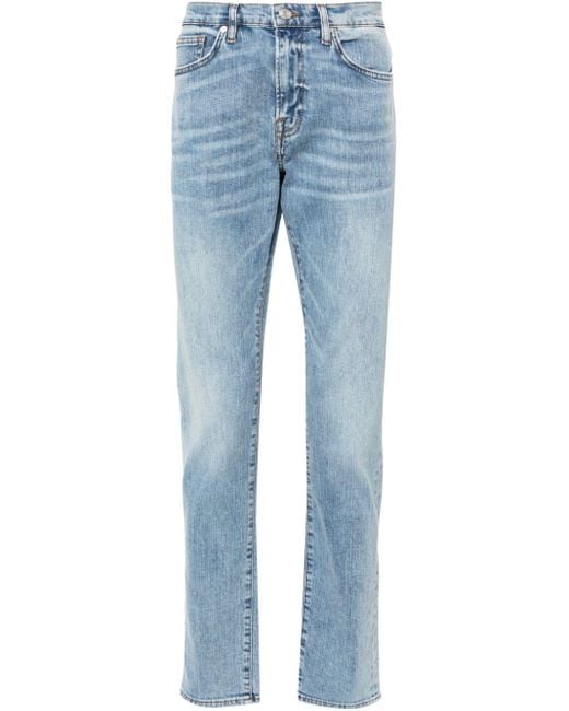 FRAME Blue Mid-rise Slim-fit Jeans for men
