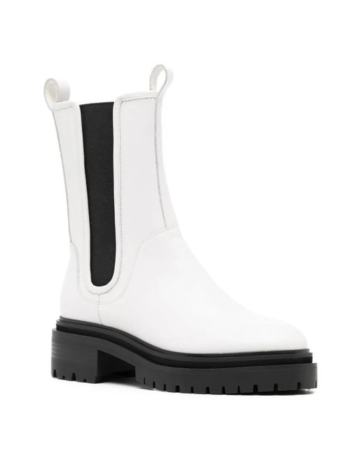 Senso White Pandora Leather Boots