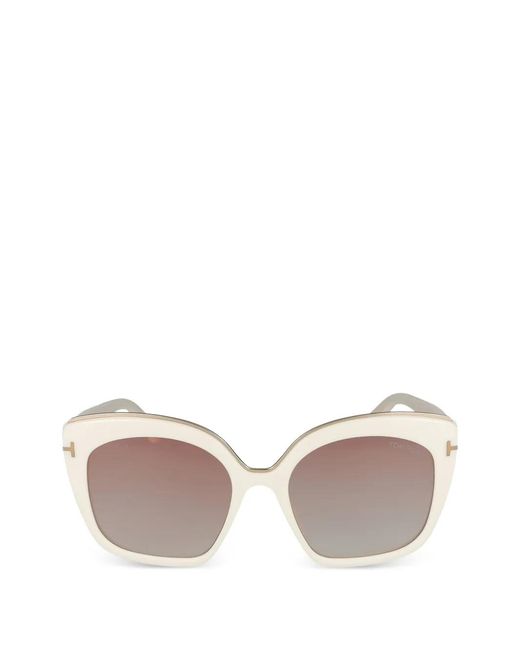 Tom Ford レディース ナチュラル Chantalle キャットアイ サングラス 