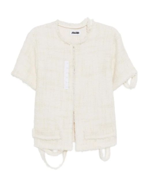 Magliano White Bouclé Jacket