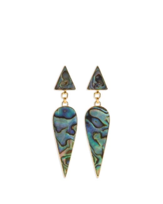 freya rose Blue Arrow-Design Earrings