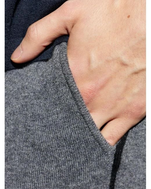 Lisa Yang Gray Lukas Piped Trousers for men