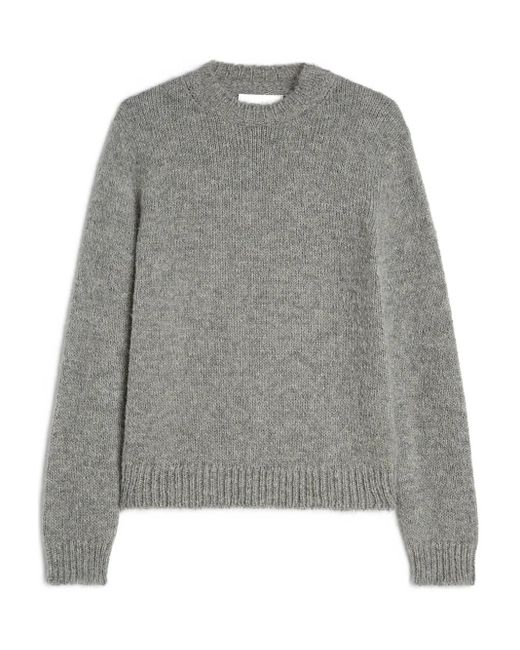 Jil Sander リブカフス アルパカウール セーター Gray