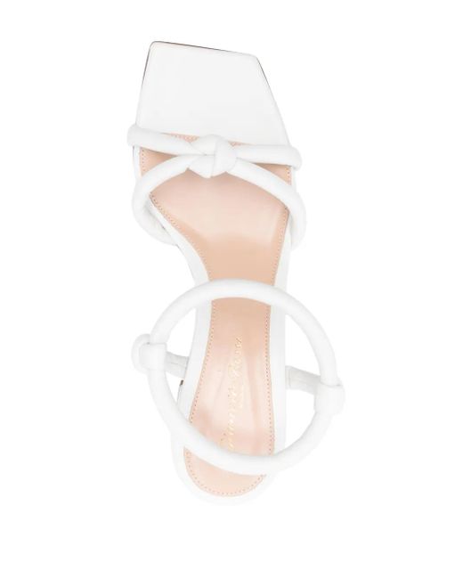 Gianvito Rossi White 60Mm Leather Sandals