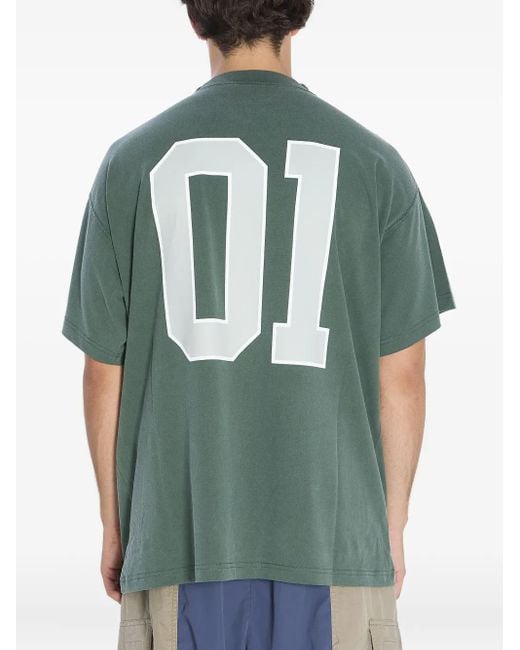 Balenciaga Green Basketball T-Shirt for men