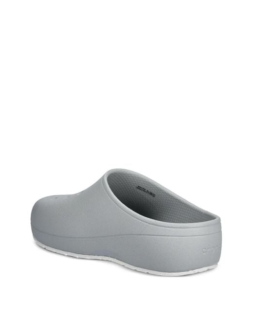 CROCSTM Gray Round-Toe Slides