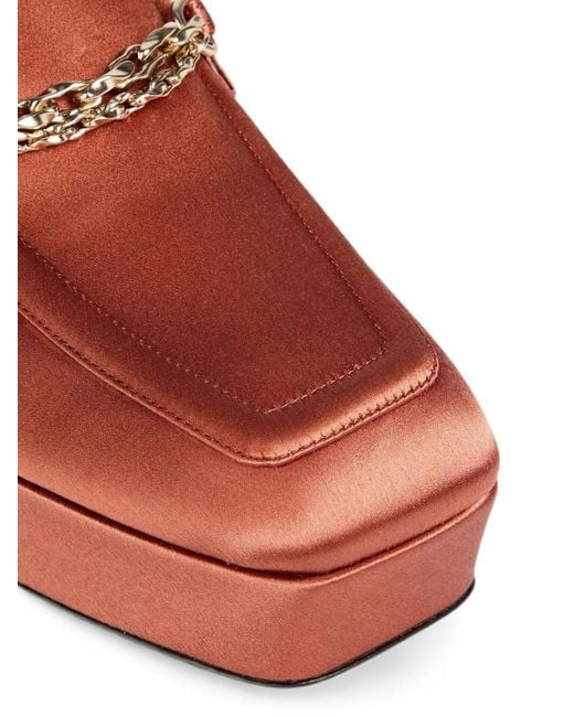 Zimmermann Pink Chain-Embellished Platform Pumps