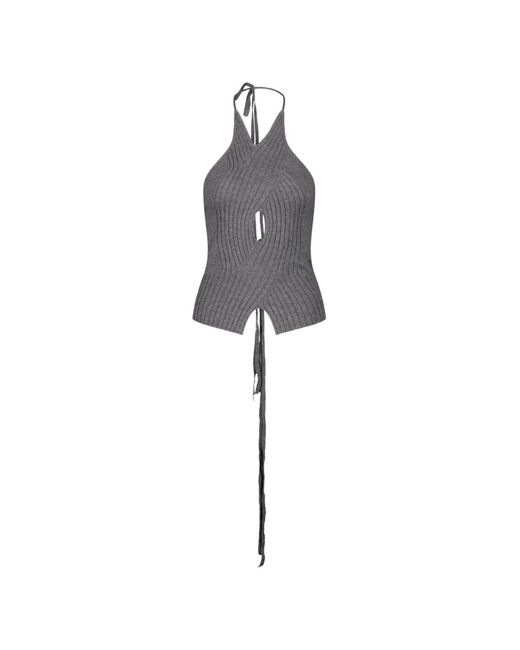SRVC Studio White Halterneck Tank Top