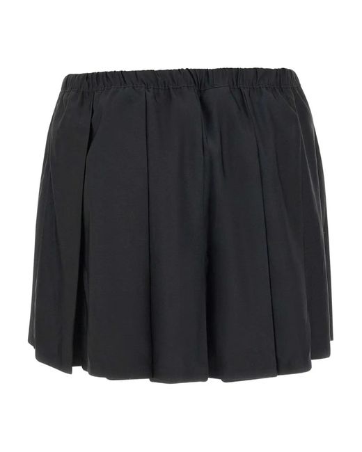 Adidas Black Elasticated Pleated Mini Skirt