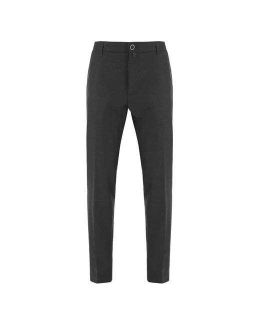 Jacob Cohen Black Logo-Patch Trousers for men