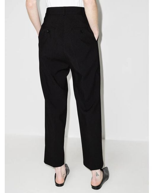 Frankie Shop Black Bea Tailored Cropped Trousers