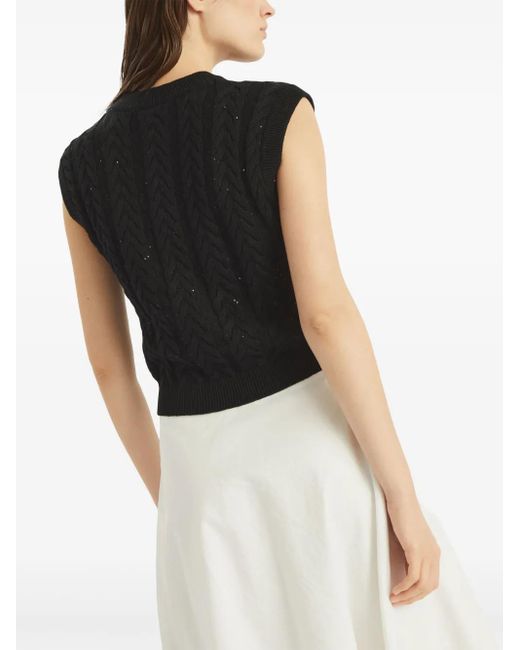 Brunello Cucinelli Dazzling トップ Black