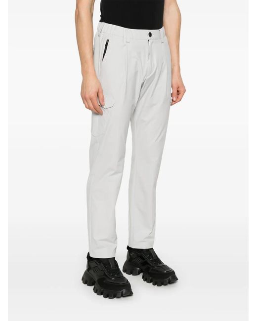 Herno White Technical Cargo Pants for men