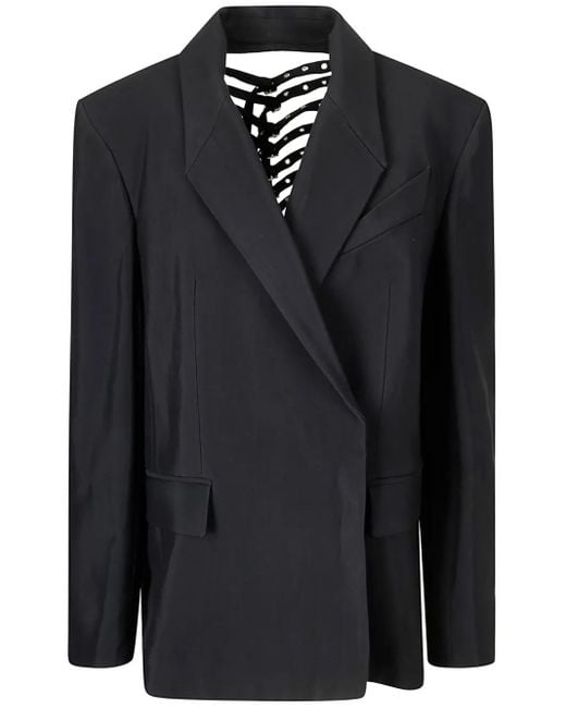 Mugler Black Blazer mit Schnalle