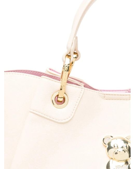 Braccialini Teddy-appliqué Tote Bag Natural