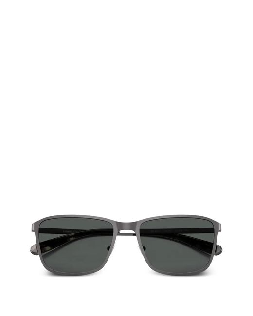 Brooks Brothers Gray Rectangle-Frame Sunglasses for men