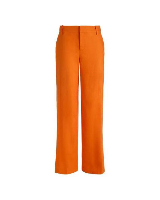 Alice + Olivia Orange Tailored Trousers
