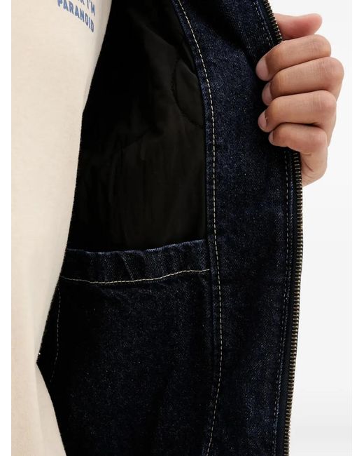 Dickies Blue Hooded Denim Jacket for men