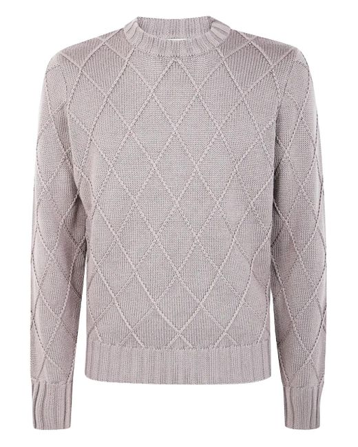 Pull En Mérinos À Losanges FILIPPO DE LAURENTIIS pour homme en coloris Gray