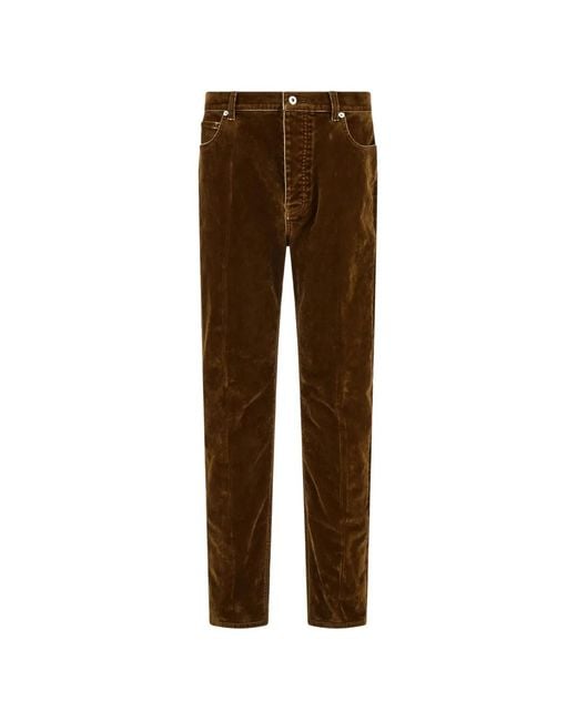 Ferragamo Brown Five-Pocket Trousers for men