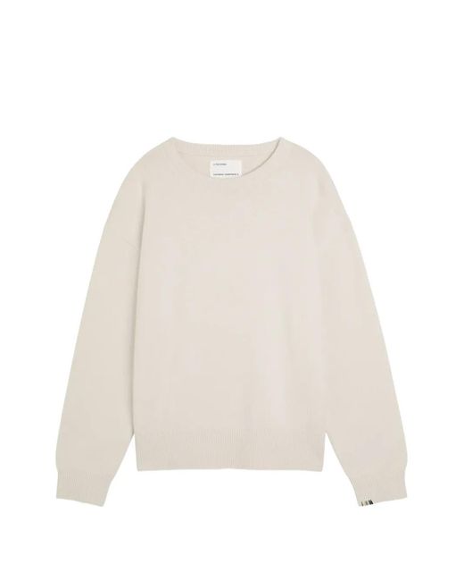 Extreme Cashmere White Crew-Neck Sweater