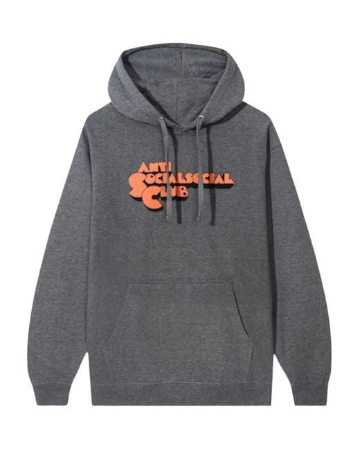 ANTI SOCIAL SOCIAL CLUB Gray Clamps Hoodie for men