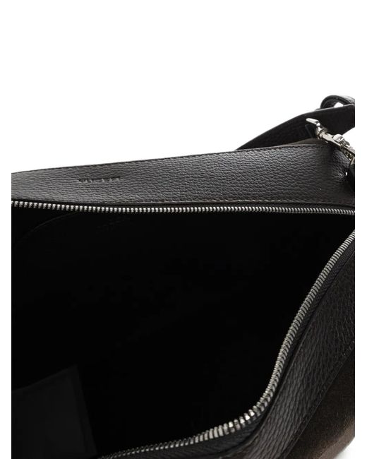 Yuzefi Blue Bento Suede Shoulder Bag