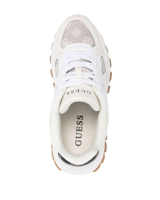 Guess USA White Norina Logo-jacquard Chunky Sneakers