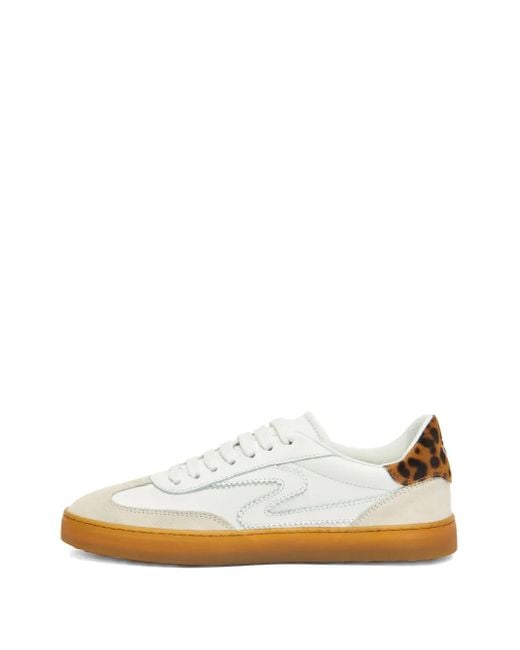 Stuart Weitzman White Sw Runaround Lace-Up Trainers