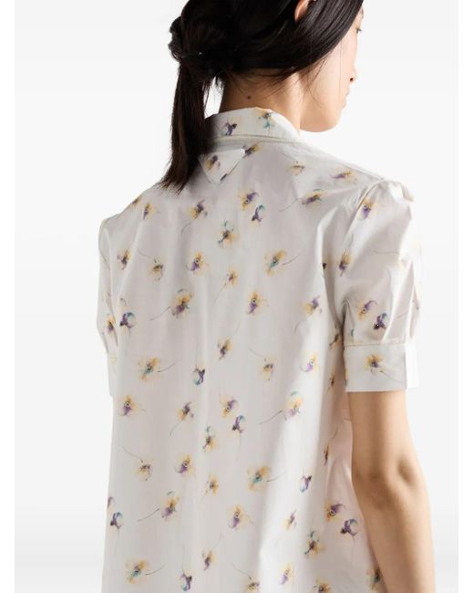 Prada フローラル ドレス White