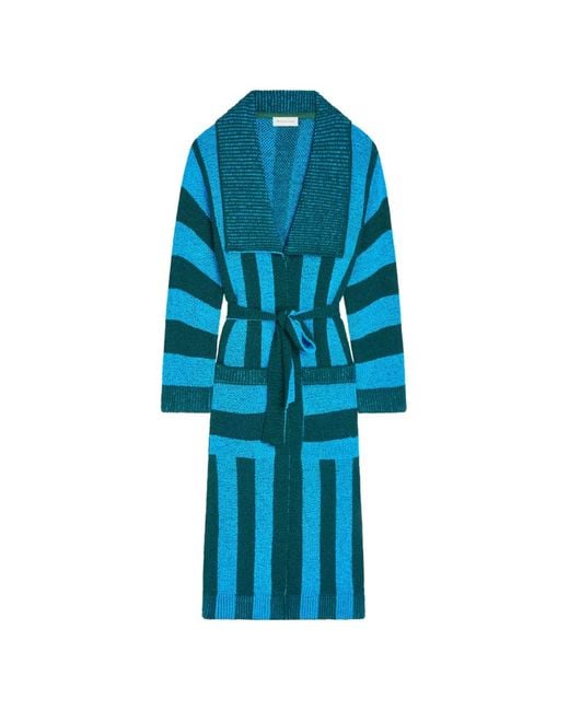 Cárdigan Con Cinturón Dries Van Noten de color Blue