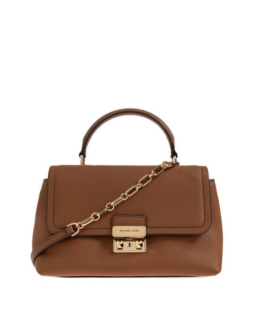 MICHAEL Michael Kors Brown Tribeca Chain-Detail Crossbody Bag