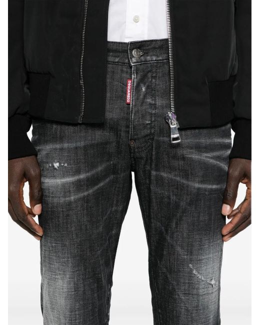 Jeans Slim Fit di DSquared² in Gray da Uomo