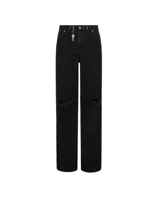 SEEN USERS Black Chatelaine Distressed Jeans