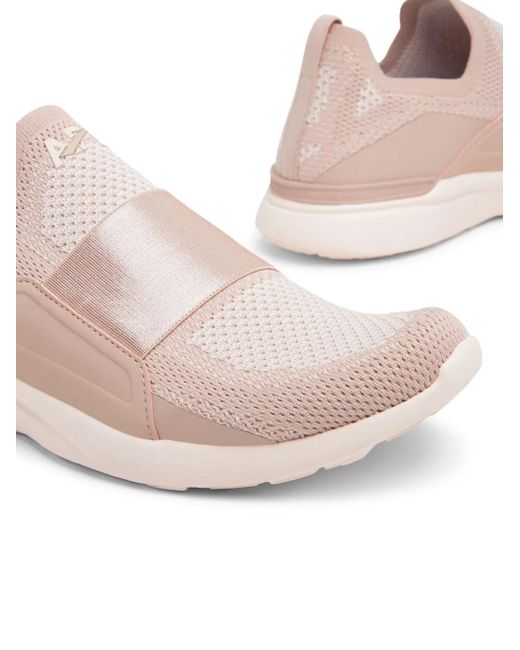 Athletic Propulsion Labs Pink Techloom Bliss Mesh-Panelling Sneakers