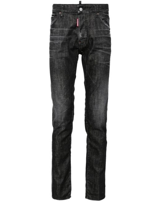 DSquared² Gray Slim-Leg Jeans for men