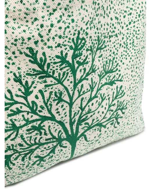 10 Corso Como Green Tree-Print Tote Bag