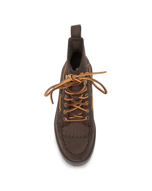 Stivaletti Platform Stringati di Timberland in Brown