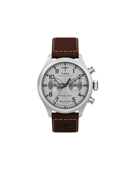 Timex White X Pan Am Waterbury Ace 41Mm for men