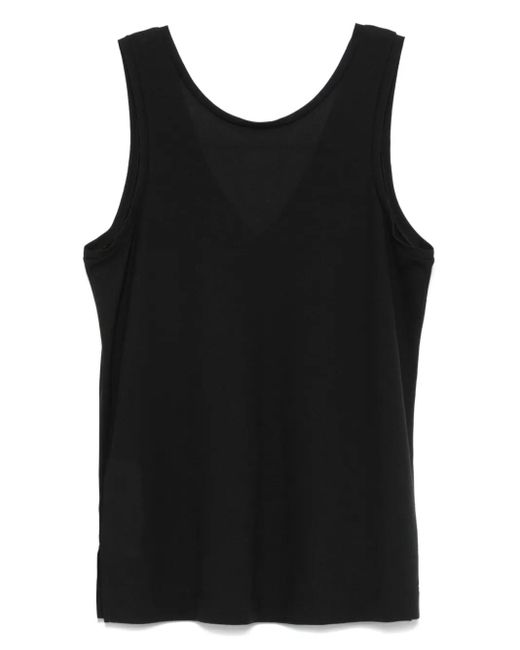 Zanone Black Canotta Top