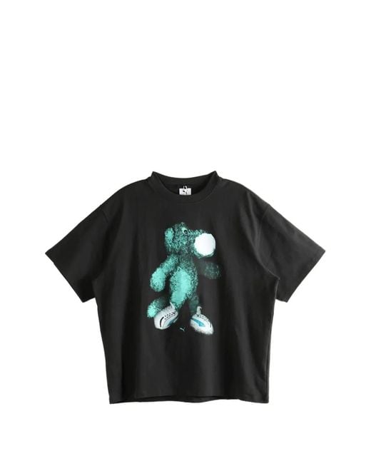 PUMA Black House Of Graphics Print-Detail T-Shirt for men