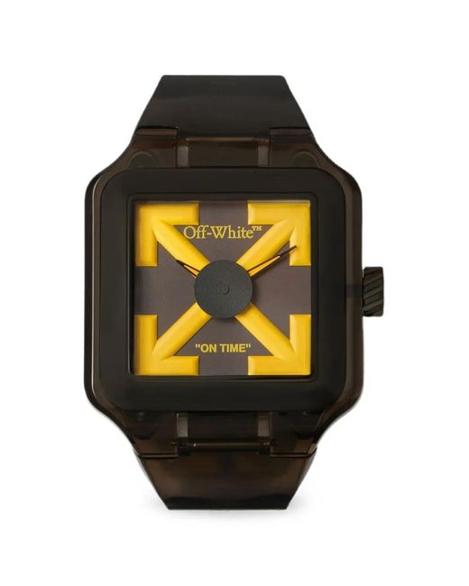 Off-White c/o Virgil Abloh Black Proto 01 Squared Case 45Mm Watch for men