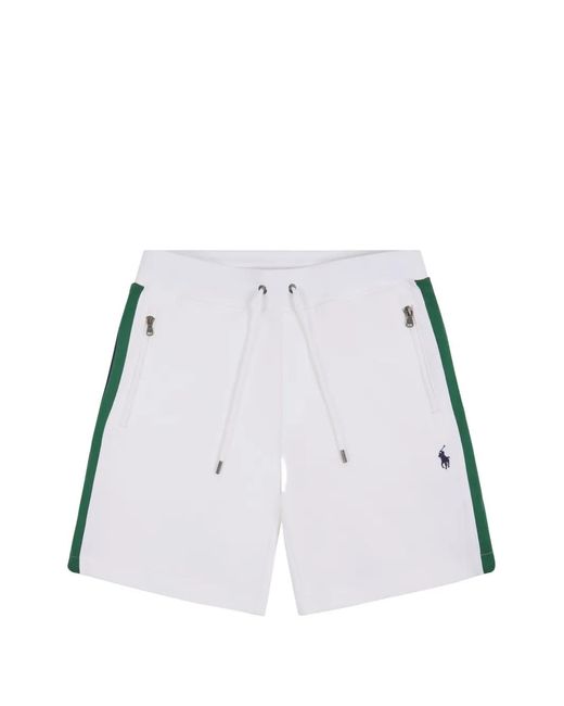 Polo Ralph Lauren White Mesh Double-Knit Shorts for men