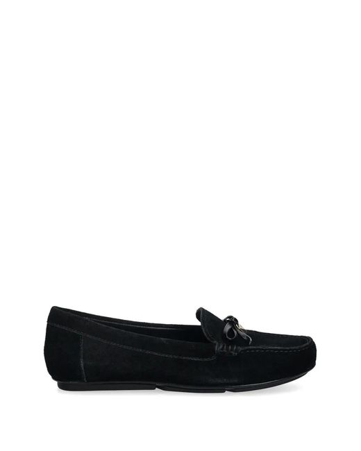 MICHAEL Michael Kors Black Juliette Bow-Detail Loafers