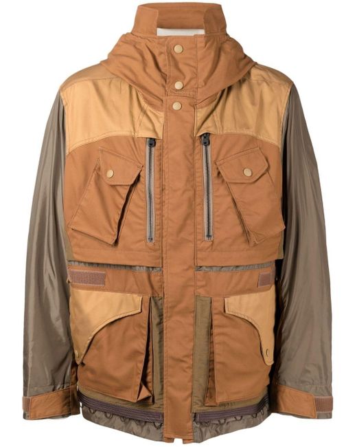 White Mountaineering Brown Infinium Double-layer Parka for men