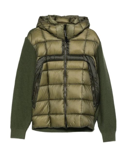 C P Company Green Down Jacket for men