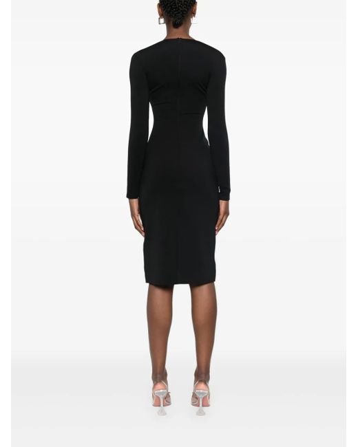 Mugler ダブルレイヤー ドレス Black
