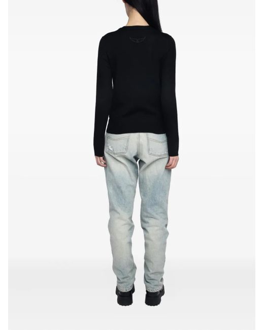 Zadig & Voltaire Black Jemma Wool Cardigan
