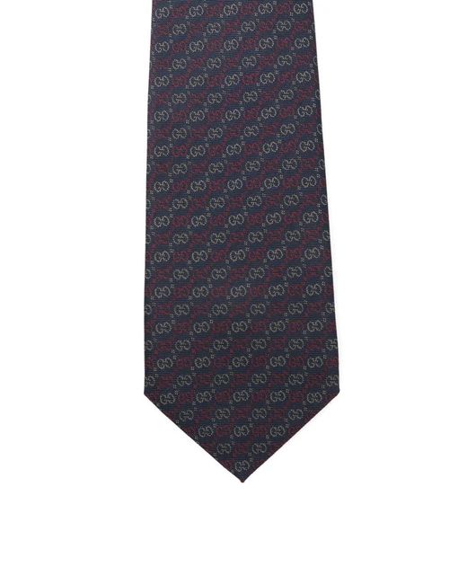 Gucci White Pattern Tie for men