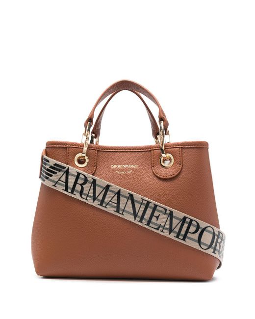 Womens Bags Tote bags Leather Brown Emporio Armani Bags. 